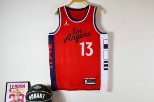 NBA 13 George Los Angeles Clippers 2024-25 statement Maillot Rouge imprimé